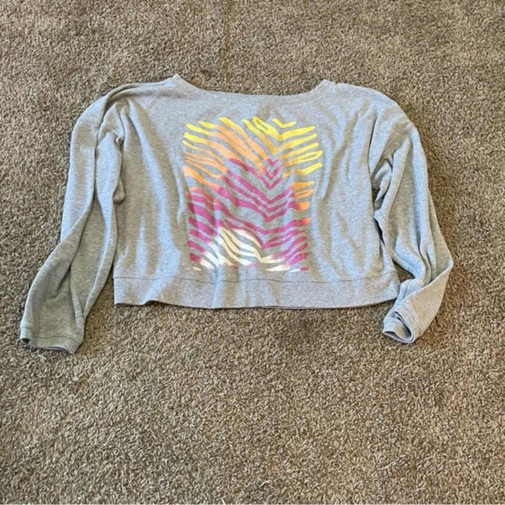 Pink crop top sweater size medium